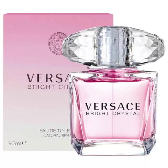 VERSACE BRIGHT CRYSTAL 3 OZ EAU DE TOILETTE SPRAY