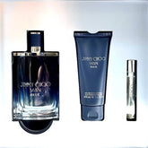 JIMMY CHOO MAN BLUE 3PC 3.3 EDT SPR, S/G, MINI (M)