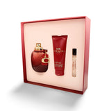 COACH WILD ROSE 3 PCS SET FOR WOMEN: 3 OZ EAU DE PARFUM + 0.25 EAU DE PARFUM + 3.3 BODY LOTION
