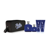 Polo Blue By Ralph Lauren 5Pc 4.2 Edt Spr, 1.4 Edt Spr, 1.7 S/G, 1.7 A/S Balm, Bag