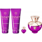 VERSACE DYLAN PURPLE 4 PCS SET