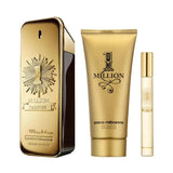 PACO RABANNE-1-MILLION(M)(TIN BOX)(LI)3PC SET(1.7oz edt spray, 10ml edt spray, 3.4oz shower gel)