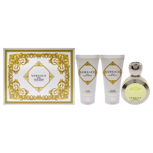 Versace Eros Pour Femme Edt 3 Pcs Set For