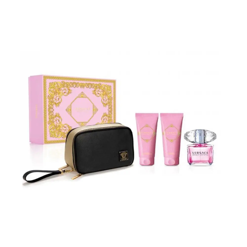 VERSACE BRIGHT CRYSTAL 3 PCS SET FOR WOMEN (W POUCH)