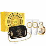 Versace Eros Femme 4Pc 3.4 Edp Spr, 3.4 B/L, 3.4 S/G, Black & Gold Clutch