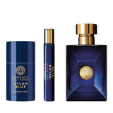 VERSACE DYLAN BLUE 3PC 3.4 SPR, 2.5 DEO STICK, 10 ML MINI (M)