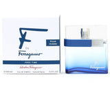 Ferragamo Pour Homme perfume bottle and packaging on a white background