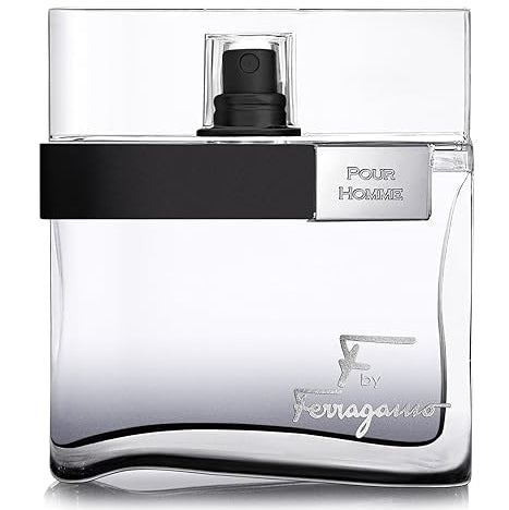 Salvatore Ferragamo men's perfume bottle on a white background