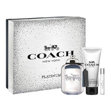 Coach Platinum 3 Pcs Set : 3.3 Edp + 3.3 Shower Gel + 0.25 Ml Edp