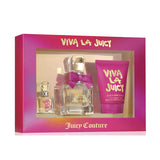 Viva La Juicy 3 Pcs Set: 0.5 Eau De Parfum Spray + 0.17 Parfum Mini + 1.7 Body Souffle