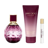 Jimmy Choo Fever 3 Pcs Set For : 3.3 Eau De Parfum Spray + 0.25 Eau De Parfum Spray + 3.3 Body Lotion