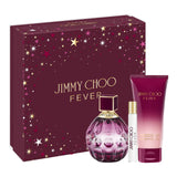 Jimmy Choo Fever 3 Pcs Set For : 3.3 Eau De Parfum Spray + 0.25 Eau De Parfum Spray + 3.3 Body Lotion