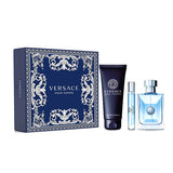 Versace Pour Homme(H/B)(Li Free)3Pc Set(3.4Oz Edt Sp, 10Ml Edt Sp, 5.0Oz Hair Body Shampoo)